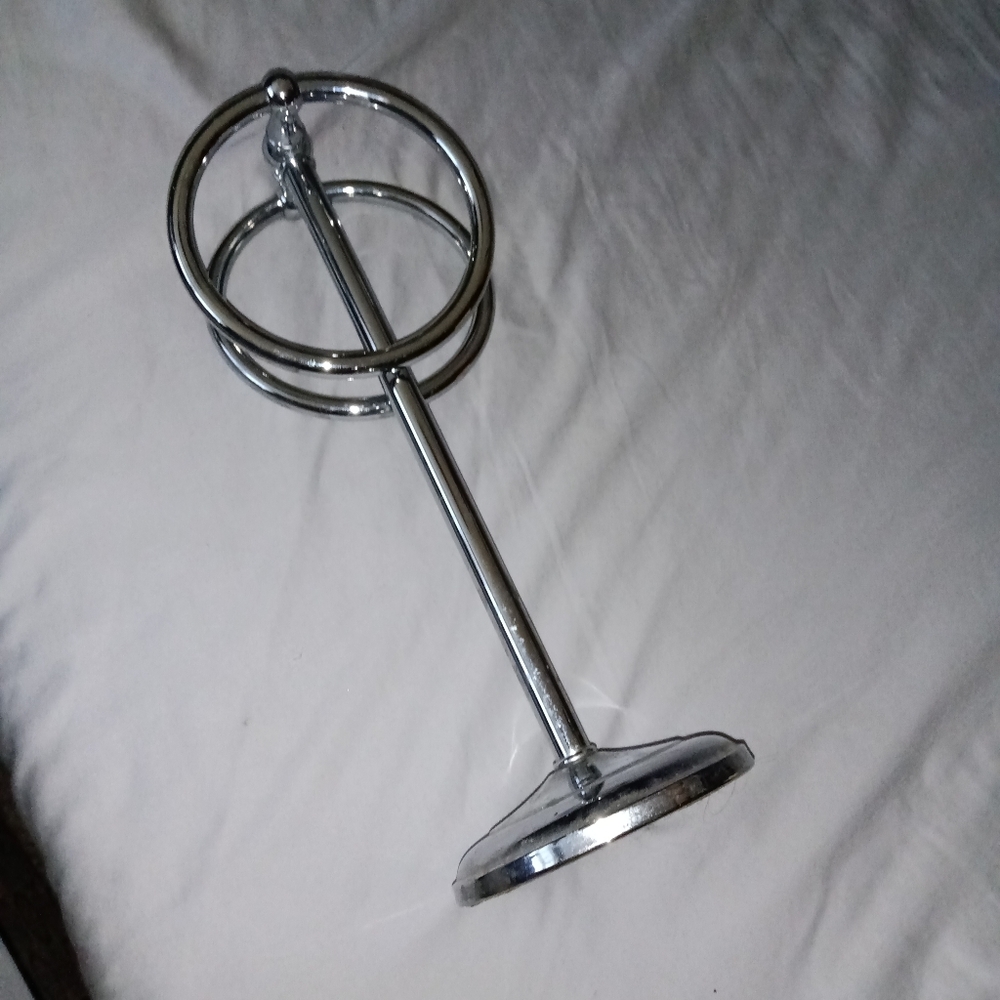Silver Chrome Towel Holder